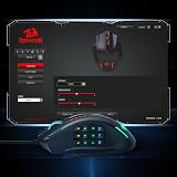 Redragon M908 Impact MMO Mouse 12400 DPI 18 Programmable Buttons RGB view 6