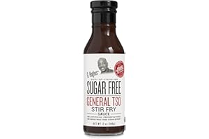 G Hughes Sugar Free, General Tso Sauce - Stir Fry Sauce, Gluten Free, No High Fructose, No Artificial Preservatives - 12 Oz (