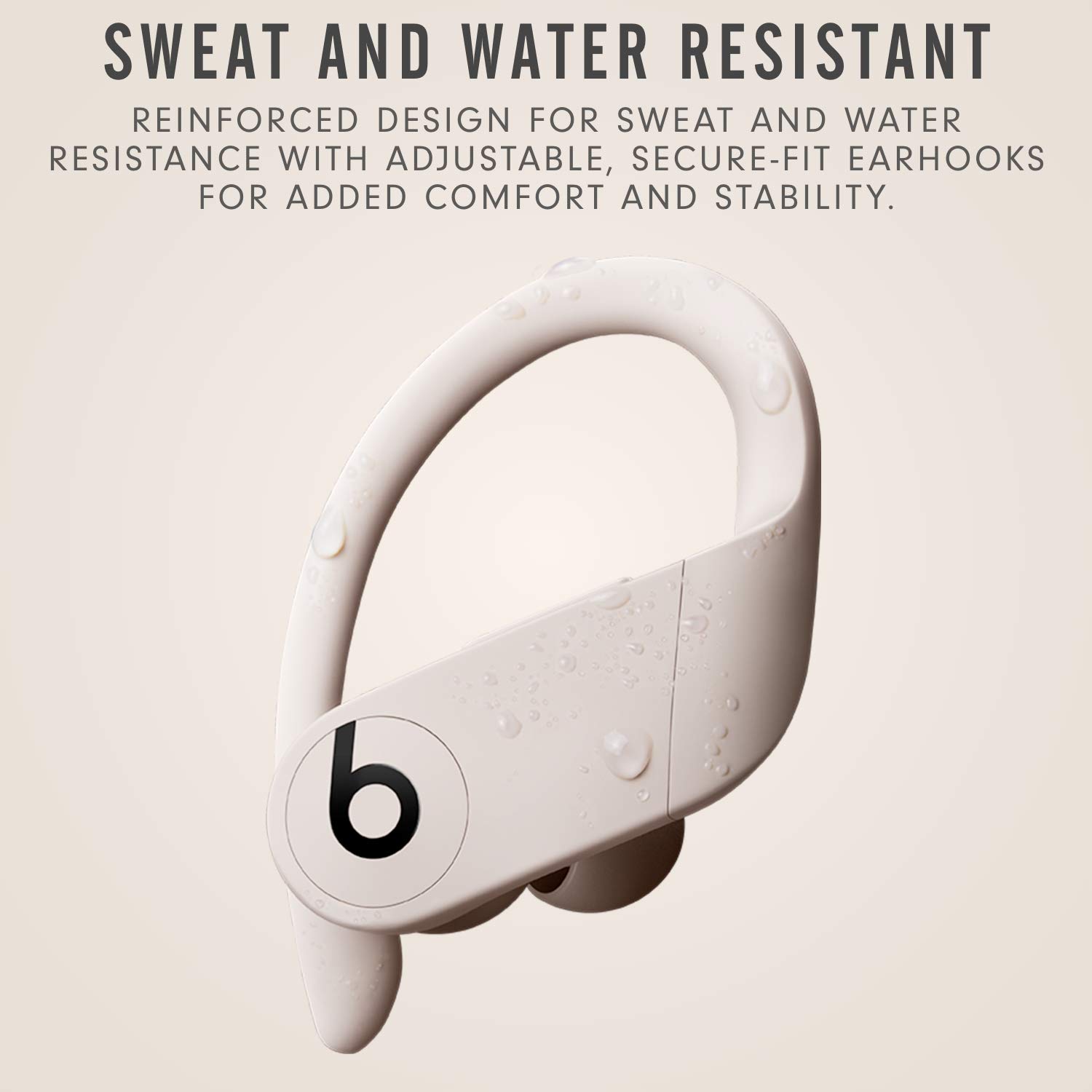 Beats Powerbeats Pro Wireless Earbuds - Apple H1 Headphone Chip, Class 1 Bluetooth Headphones, 9 Hours of Listening Time, Sweat Resistant, Built-in Microphone - Ivory