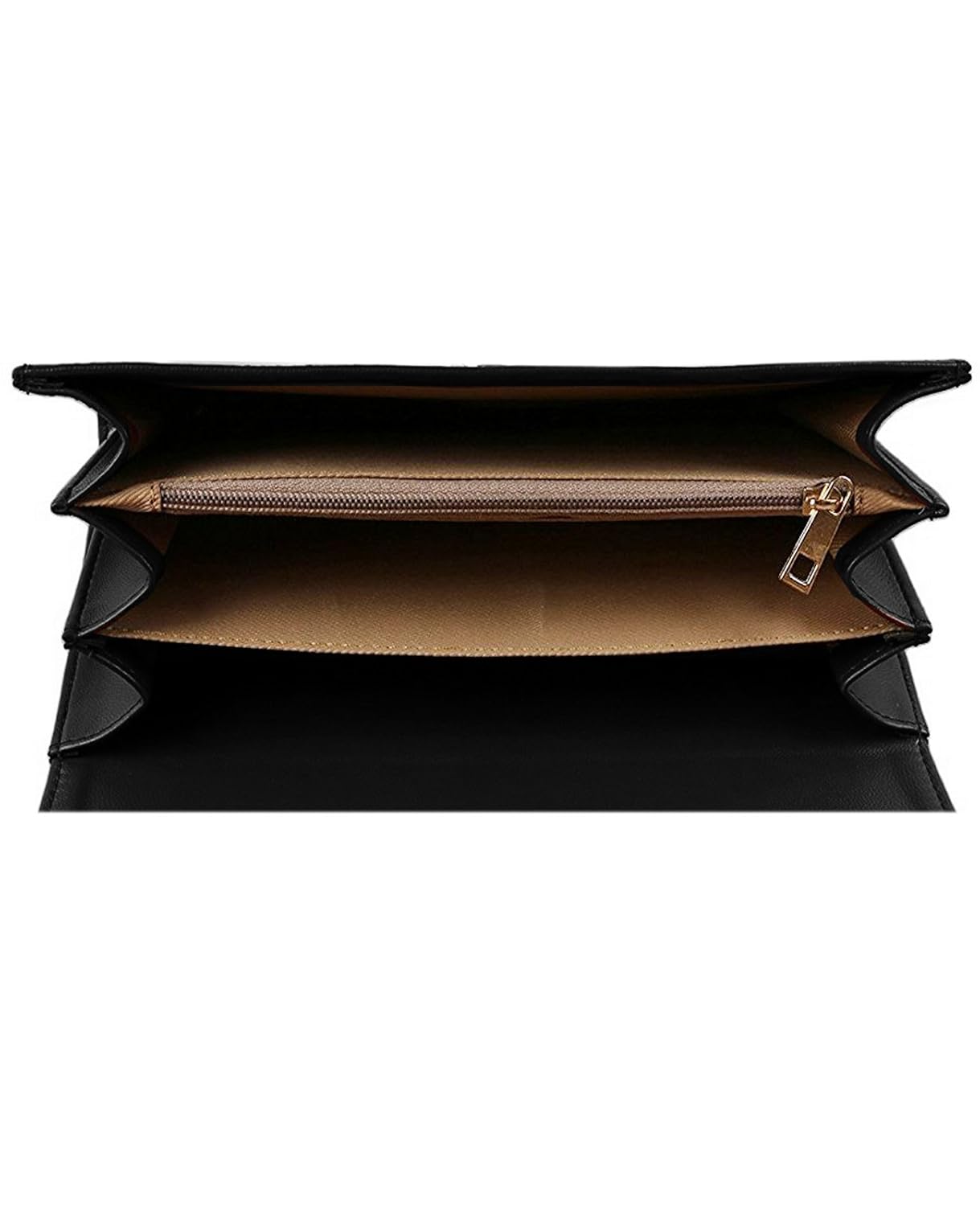 i define you pu leather women and girls handbag & wallet combo (black)