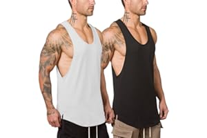 Muscle Killer Men's Muscle Gym Workout Stringer Tank Tops Bodybuilding Fitness T-Shirts 1/2/3 Pack