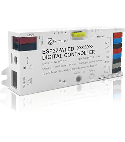 GLEDOPTO-Mini Contrôleur LED WLED ESP32, Modes Dynamiques De Musique, Utilisation Pour Bande WS2811, WS2812, SK6812, TM1814, WS2813, WS2815