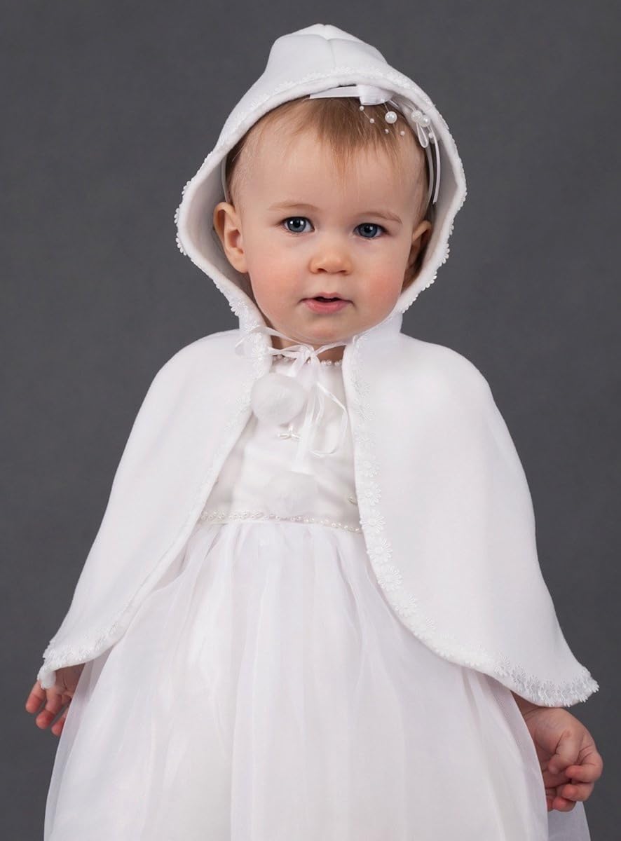 Boutique Magique Cape Blanche Bebe En Poolaire Pour Bapteme Bebe Bebe Fille 0 24m Dwteam In