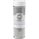 Wilton Pearlized Sugar Food Decorative, Silver, 5.25 oz