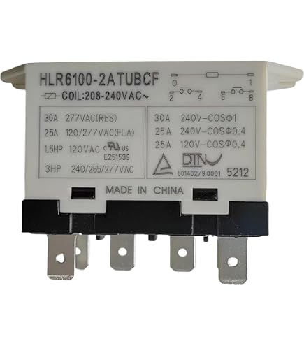 1Pc GOODSPEC HLR6100-2ATNBCF 208-240VAC Power Relay with P7LF-06 Socket