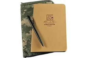 Rite in the Rain 980A-KIT with 4-5/8" x 7-1/4" Tan Tactical Field Book, Pen, ACU Cover