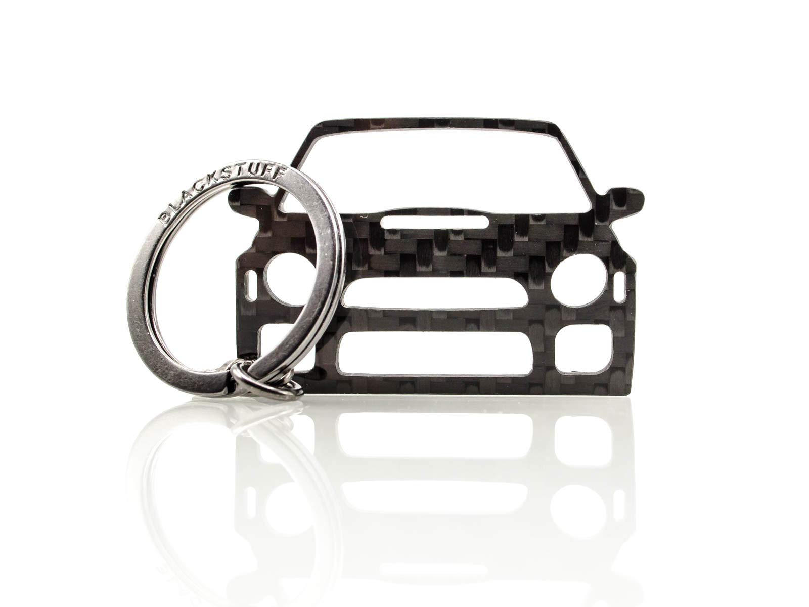 BlackStuff Carbon Fiber Keychain Keyring Ring Holder Compatible with Impreza GD Bugeye 2001-2003 BS-117