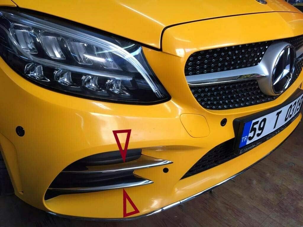 Amazon Com C Class Amg W205 Stainless Steel Chrome Fog Lamp