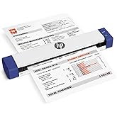 HP Small USB Document &amp; Photo Scanner for Portable 1-Sided Sheetfed Digital Scanning, Model HPPS100, for Home, Office &amp; Business, PC and Mac Compatible, HP WorkScan Software Included
