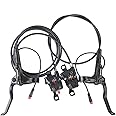 Acciaiie Shimano MT200 E-Bike Hydraulic Disc Brakes, New Upgrade 2-Pin 2-Piston Ebike Hydraulic Brakes, Pre-Bled with Mineral Oil Electric Bike Hydraulic Brake