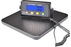 SURMOUNT WAY Surmountway High Accurate Shipping Scale with Anti-Slip Platform, 440lbs Heavy Duty Scale for Packages with Hold/Tare/Timer Function, Portable Postal Scale for Warehouse/Super Market/Postoffice/Home