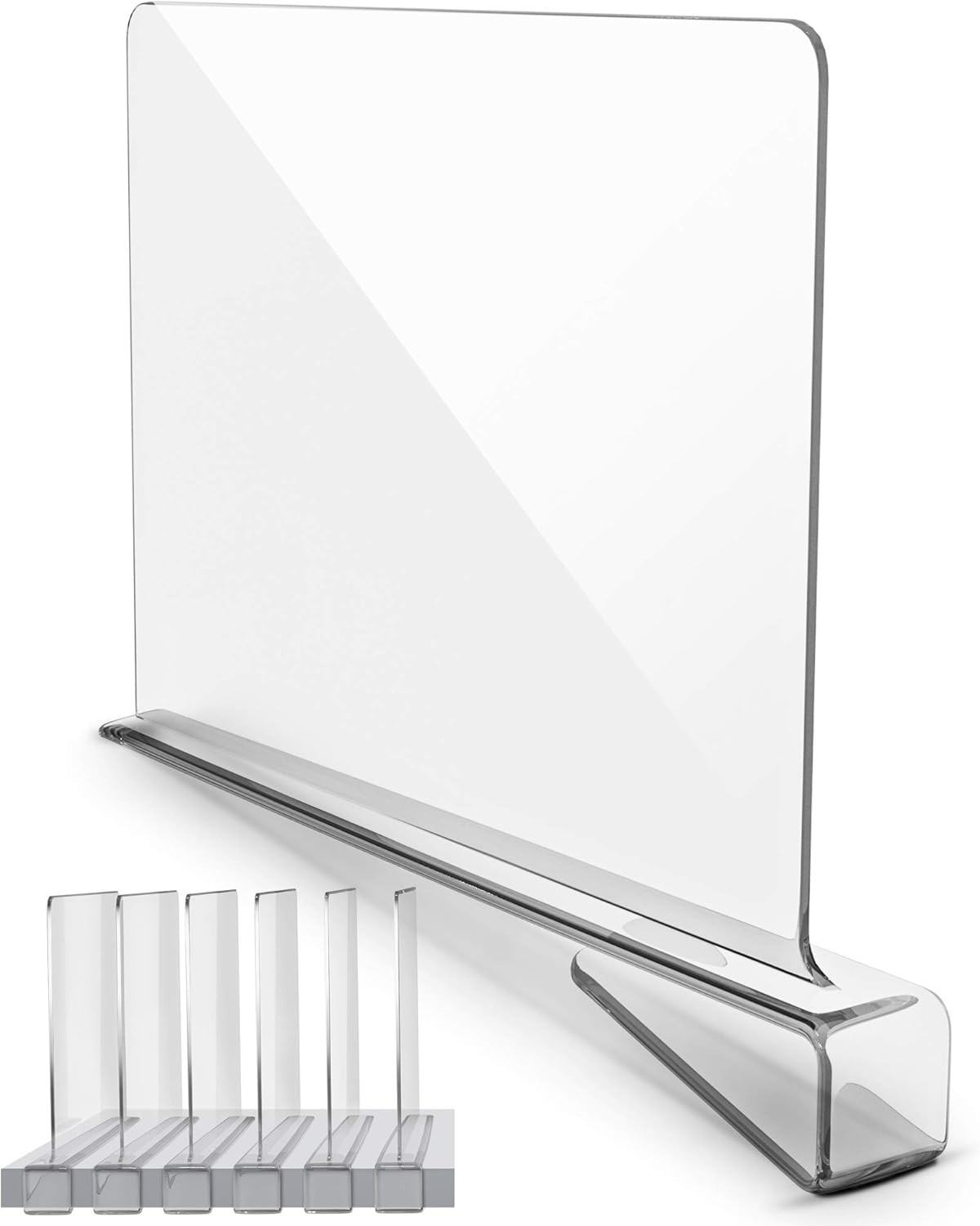 storage rack dividers on Shelf Dividers Crystal Clear Shelf Divider For Home Storage Organization 6 Premium Acrylic Shelf Dividers For Closets Closet Shelf Divider For Kitchen Cabinets Bedroom Office Shelving Acrylic Shelf Dividers Home Kitchen