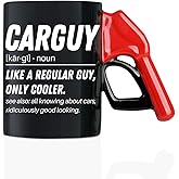 Onebttl Car Guy Gifts For Men, Him - Refueling Coffee Mug - Gift for Car Lovers - 13.5oz/400ml Funny Ceramic Mug - Noun