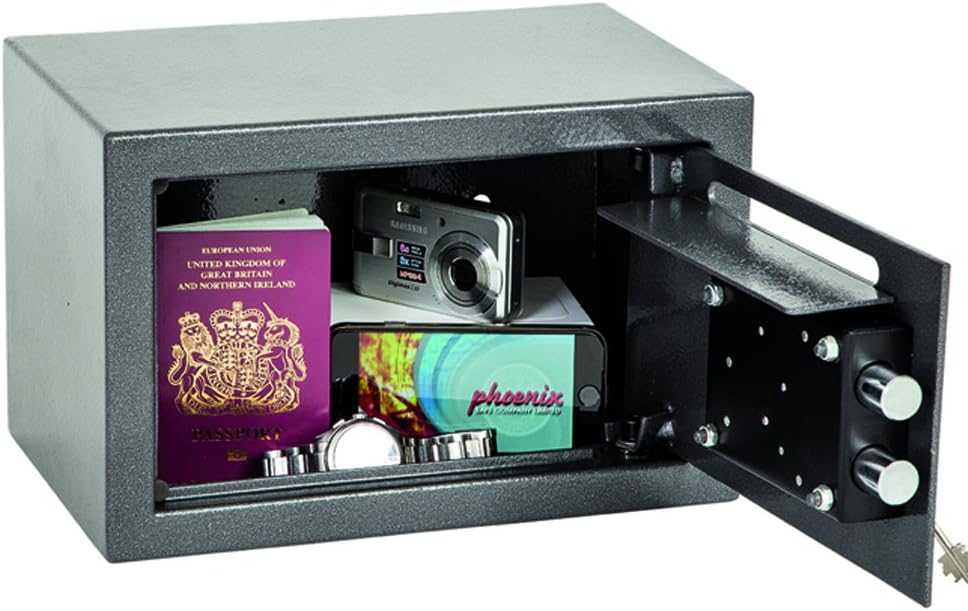 Phoenix Safe Company SS0801KD Size 1 Vela Deposit Home/Office Security Safe with Key Lock, Graphite Grey, X-Small - Image 5