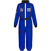 Aoiviss Astronaut Costume for Kids, Space Costume Space Suit for Boys Girls NASA Astronaut Cosplay Role Play Dress Up