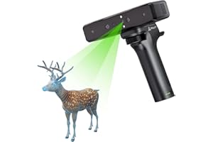 ENOMAKER Creality CR-Scan Otter Lite 3D Scanner+Lite Bridge:Handheld Wireless Scanner for Car,Body,3D Printing | 0.05mm Accuracy,30FPS,24-Bit Color| No Spray for Black/Metal|4-Lens,20mm-2m,Wi-Fi 6,Markerless