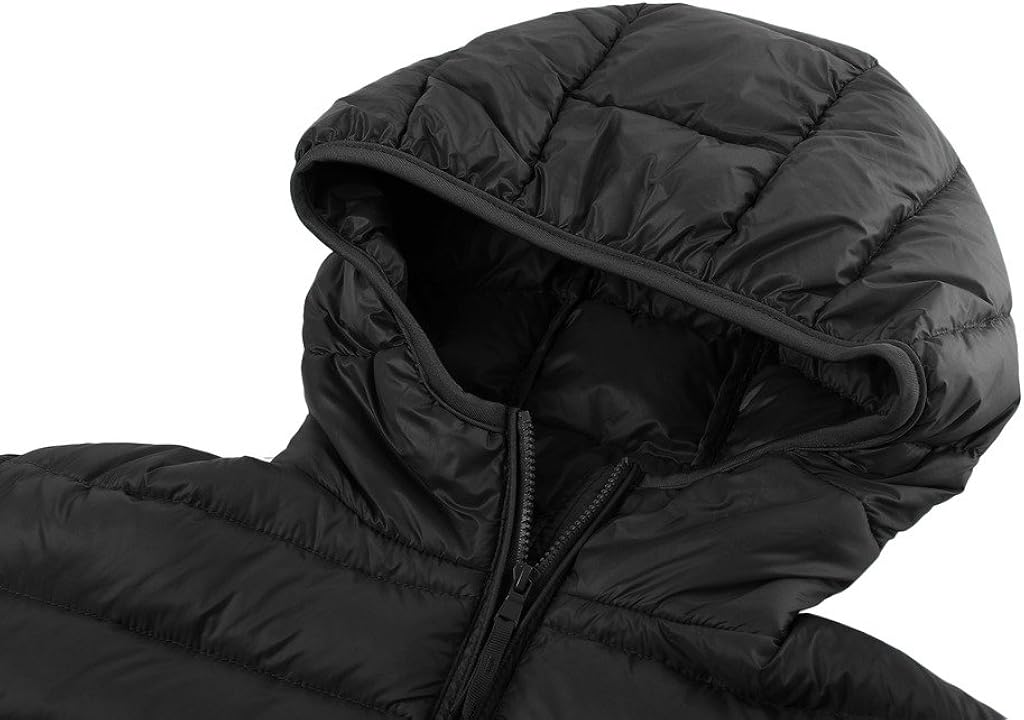Wantdo Women's Hooded Packable Ultra Light Weight Short Down Jacket: Clothing