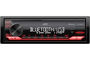 JVC KD-X280BT Bluetooth Car Stereo w/USB Port – AM/FM Radio, MP3 Player, High Contrast LCD, 50 Watts, Detachable Face Plate –