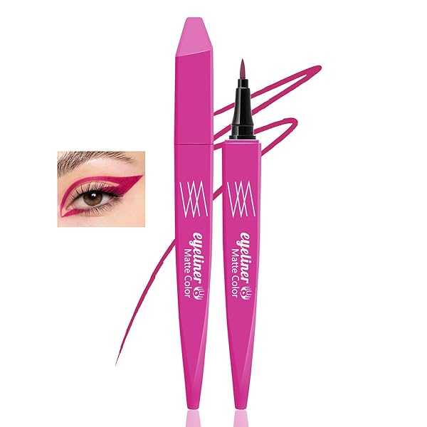 AFGHOUZ COLORFUL LIQUID EYELINER PEN, MATTE EYE LINER...