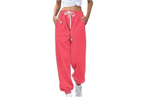 BXJX Womens Cinch Bottom Sweatpants Casual High Waisted Avtive Workout Joggers Trendy Plus Size Pants Fall Fashion Outfits