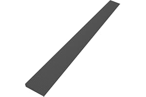 HENKA 0.6" Rise Rubber Threshold Ramp for Doorways, Wheelchair Ramp for Home Entrance, Door Threshold Ramp for Wheelchairs, Walkers, Scooters, Strollers – Cuttable & Non-Slip Rubber Door Ramp