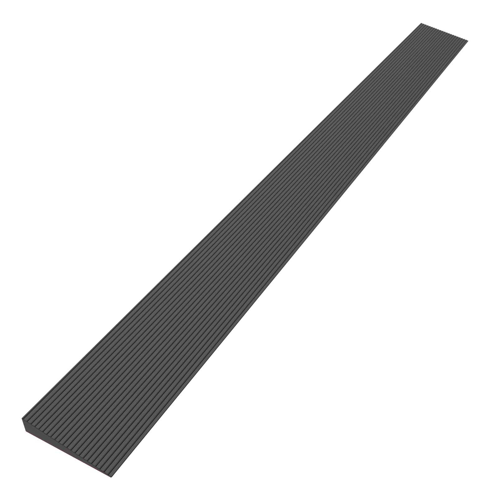 Photo 1 of 0.6" Rise Rubber Threshold Ramp for Doorways, Wheelchair Ramp for Home Entrance, Door Threshold Ramp for Wheelchairs, Walkers, Scooters, Strollers – Cuttable & Non-Slip Rubber Door Ramp