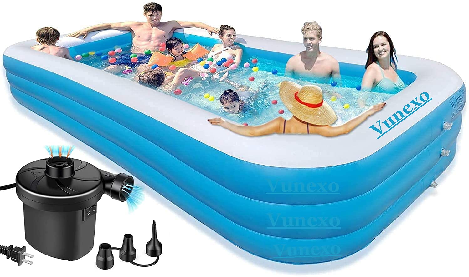 Vunexo/Inflatable Swimming Pool Adults Above Ground,10FeetSwimming