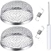 TOODOO 2 Pack Flying Insect Screen RV Furnace Vent Cover 2.8 Inch Stainless Steel Mesh with Installation Tool primary