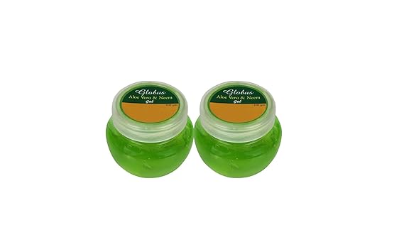 Globus Remedies Aloe Vera and Neem Gel, 100 ml (Pack of 2)