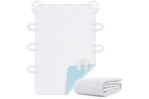 PICK FOR LIFE Washable Bed Pad for Incontinence: Waterproof Bed Pads with 8 Handles,Reusable Bed Underpads, Waterproof Positioning Bed Pads for Elderly Adult,Incontinence,Bedwet Kids,Bedridden,Hospitals, 34x52 Inch