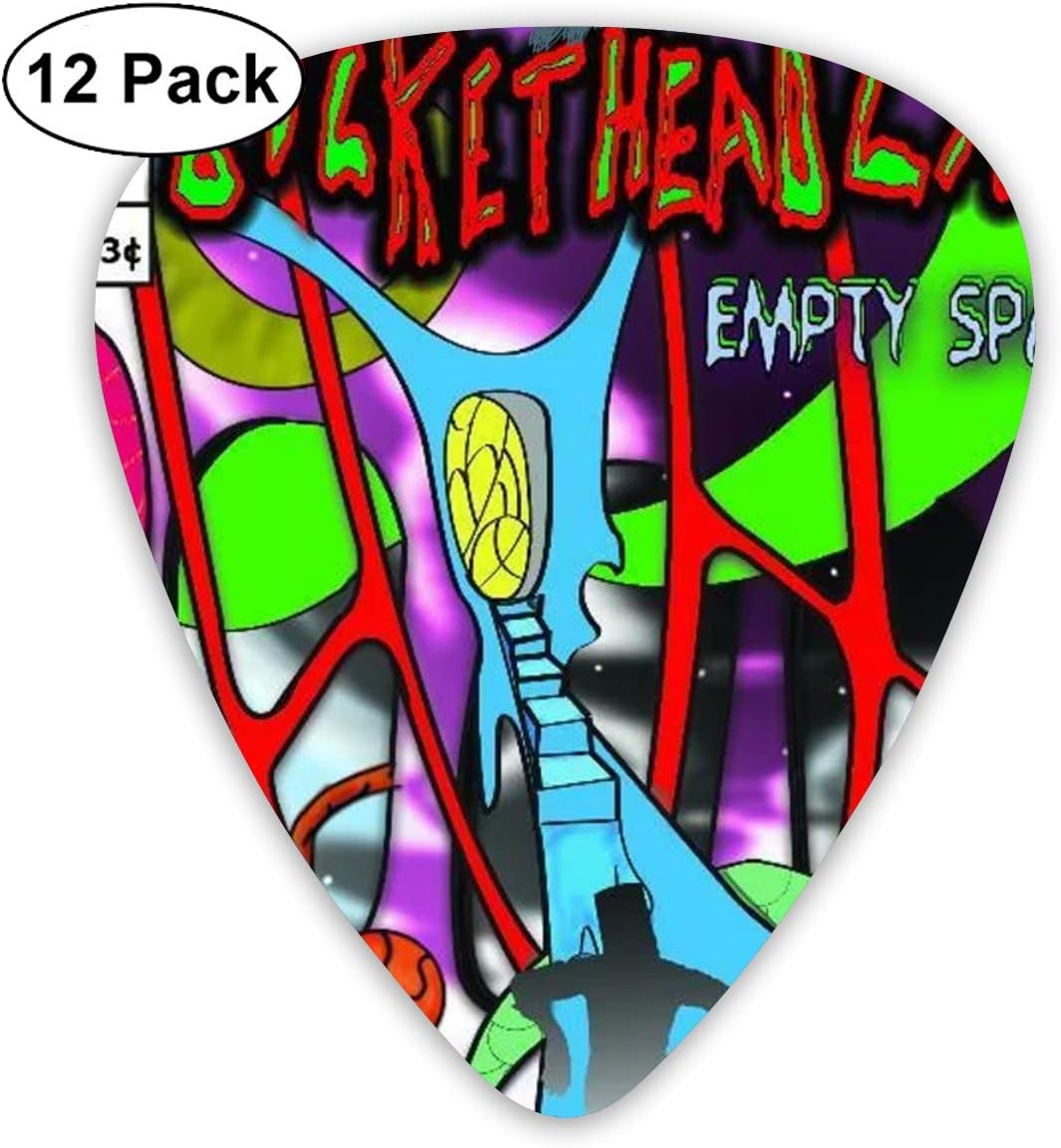 Efgaf Fashion Buckethead Empty Space Guitar Picks (12 Pack) For Electric Guitar, Acoustic Guitar, Mandolin, And Guitar Bass