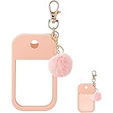 Hand Sanitizer Spray Case with Keychain, Protective Silicone Holder Compatible with Touchland Power Mist & Glow Mist 1 fl oz