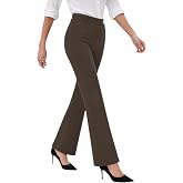 JEKAOYI Womens Yoga Dress Pants Bootcut Work Slacks Business Casual Outfits | Flare Office Trousers, Comfy Teacher Pants, Work Clothes, Stretchy Fabric, High Waisted, Pull on, 2 Pockets