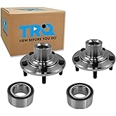 TRQ 2 Piece Front Wheel Bearing & Hub Kit Set Compatible with 2009-2014 Acura TSX 2008-2012 Honda Accord 2010-2011 Accord Crosstour 2012-2015 Crosstour