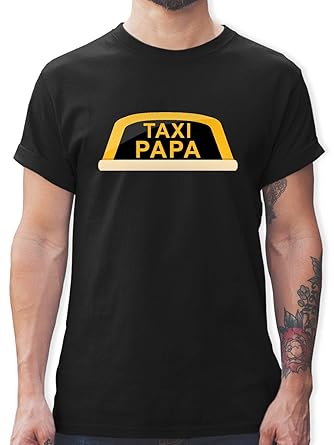 Vatertag - Taxi Papa - Herren T-Shirt Rundhals