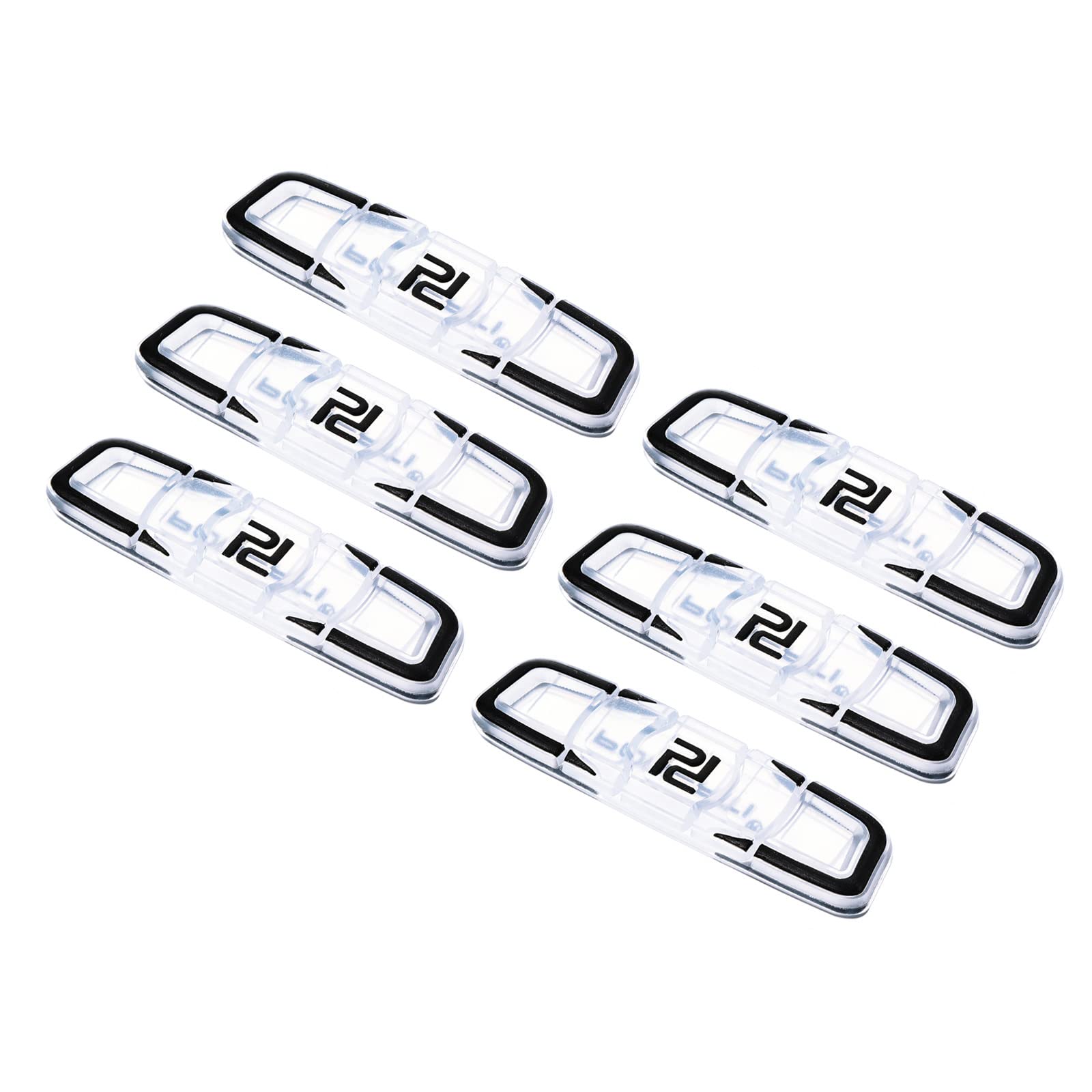 PATIKIL Tennis Racket Vibration Dampener, 6 Pack Soft Silicone Racquet Shock Absorber String Damping, Black