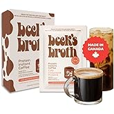 Beck's Broth Protein Coffee (5-Pack) | Made w/Pasture Raised Bone Broth Powder | Dairy Free, Gluten Free | High Protein Drink