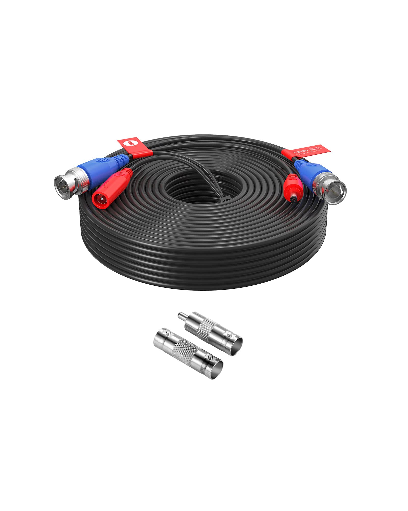 ZOSI 60ft Security CCTV Video Power Cables 4K 8MP 5MP 3MP 2MP 1080P 720P All-in-One,BNC Extension Security Wire Cord for Video Surveillance Camera DVR System with BNC RCA Connector