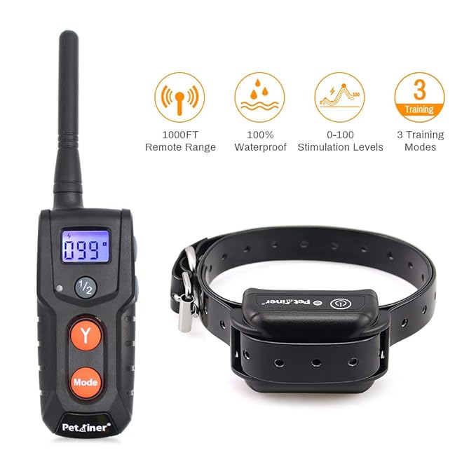 Petrainer PET916 100 Waterproof Dog Shock Collar with