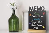 Securit Silhouette Memo Chalk Board - Black/Teak, 35cm x 21cm view 3