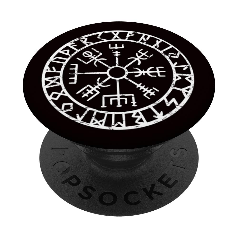 Compass Black White Antique Design Retro Gift PopSockets Swappable PopGrip
