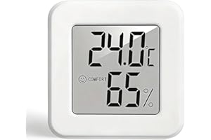 LCD Digital Thermometer Hygrometer – Indoor Temperature and Humidity Monitor with Electronic Sensor for Home Weather Station