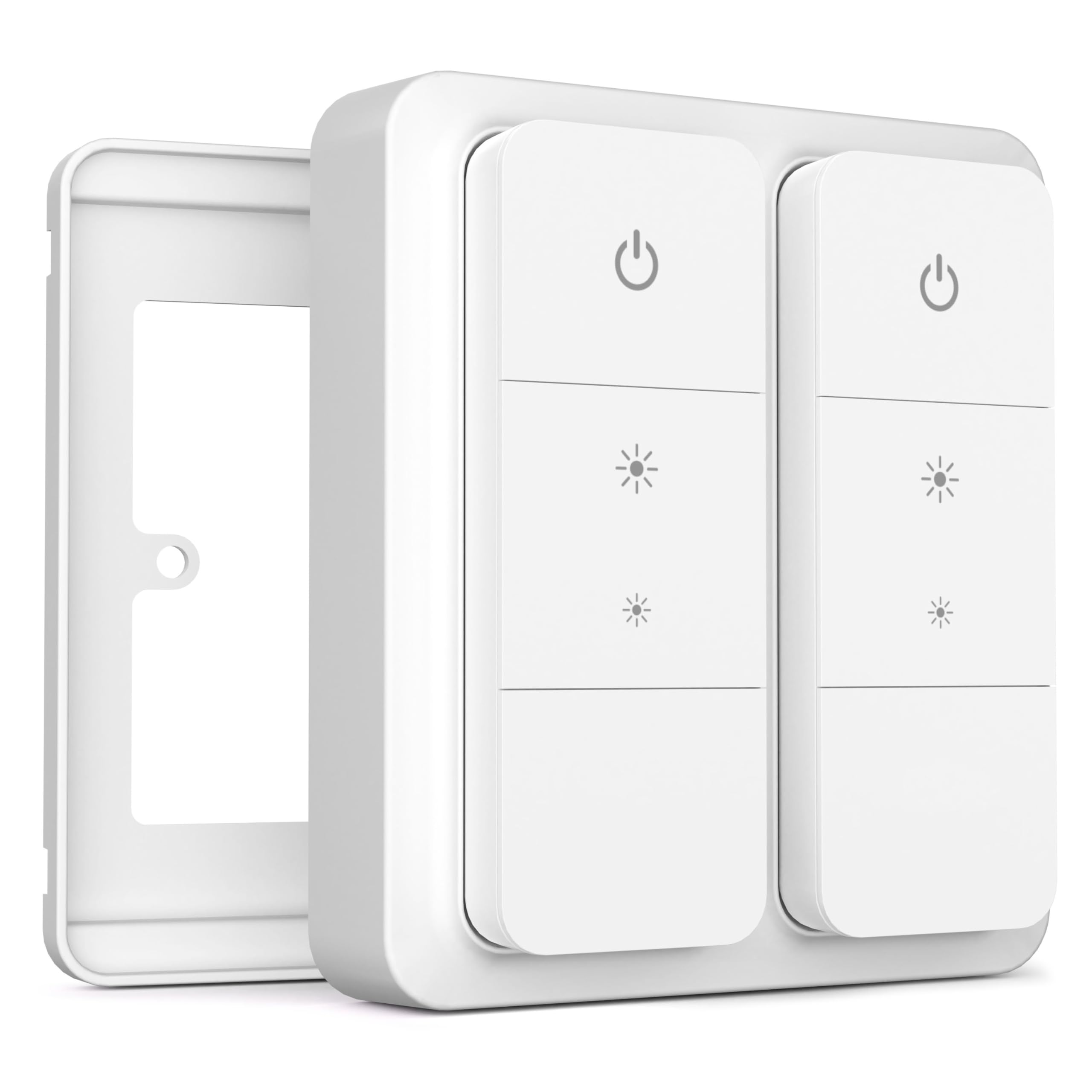 IYOKI® Standard Switch Cover for Philips Hue Dimmer V2, Compatible with Hue Switch Cover, Remote Light Switch Plate Adapter, 2-Gang (1-Pack) — image 1