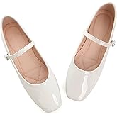 LUXINYU Women's Slip on Flats,Classy Round Toe Solid Classic Mary Jane Ballet Dance Shoes Soft Comfortable PU Flat Shoes