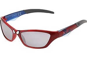 Marvel Boys Spider-Man Kids 21 Wrap Sunglasses, Metallic Red/Blue, 52, Metallic Red/Blue, 52