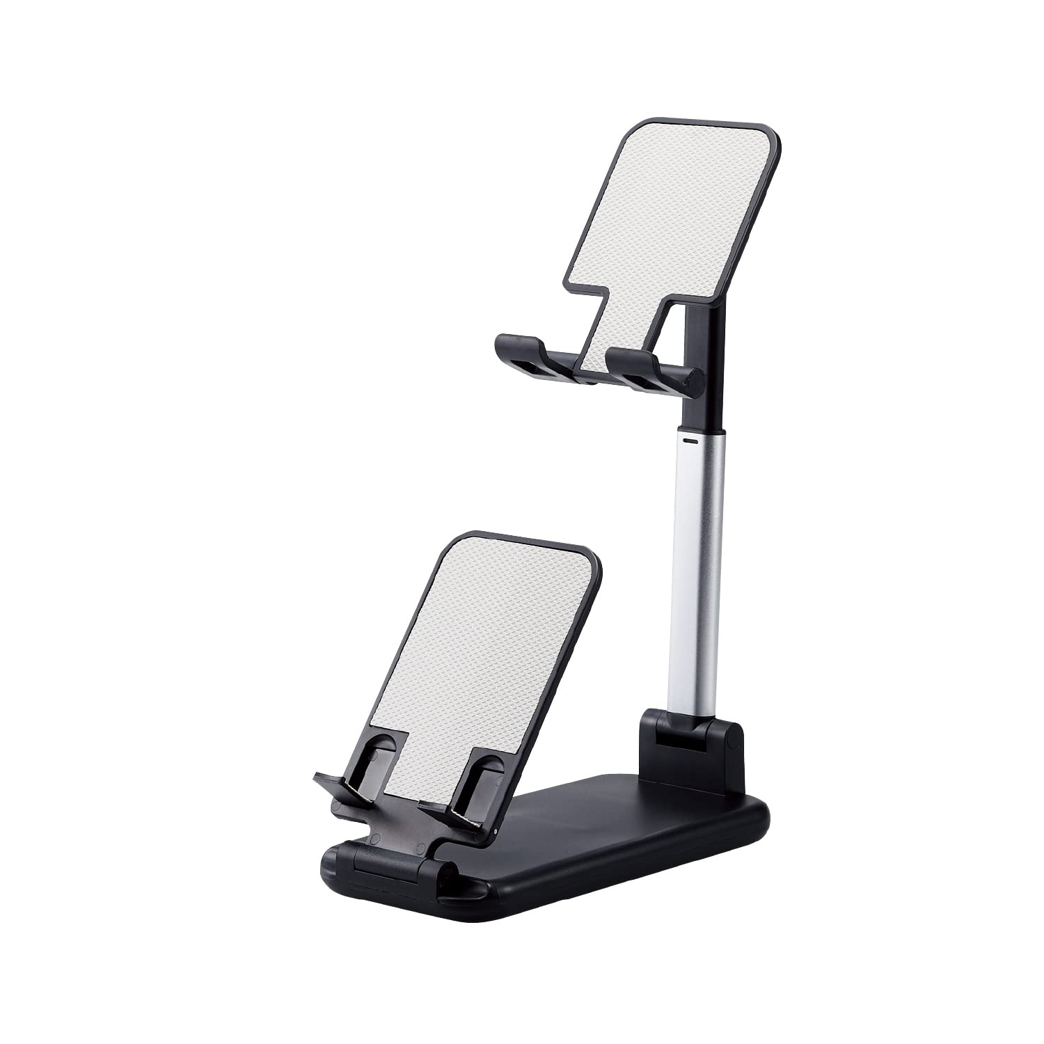 エレコム タブレットスタンド スマホスタンド 2台設置可能 角度調節可能 4.6～12.9インチ対応 NINTENDO SWITCH(TM)、NINTENDO SWITCH(TM)(有機ELモデル)、NINTENDO SWITCH(TM) Lite 対応 ブラック TB-DSARM2VBK商品画像