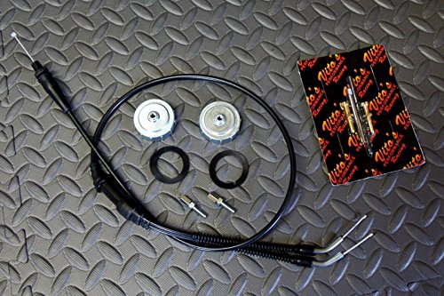 Vito's TORS REMOVAL ELIMINATOR KIT Banshee throttle cable & caps & idle screws