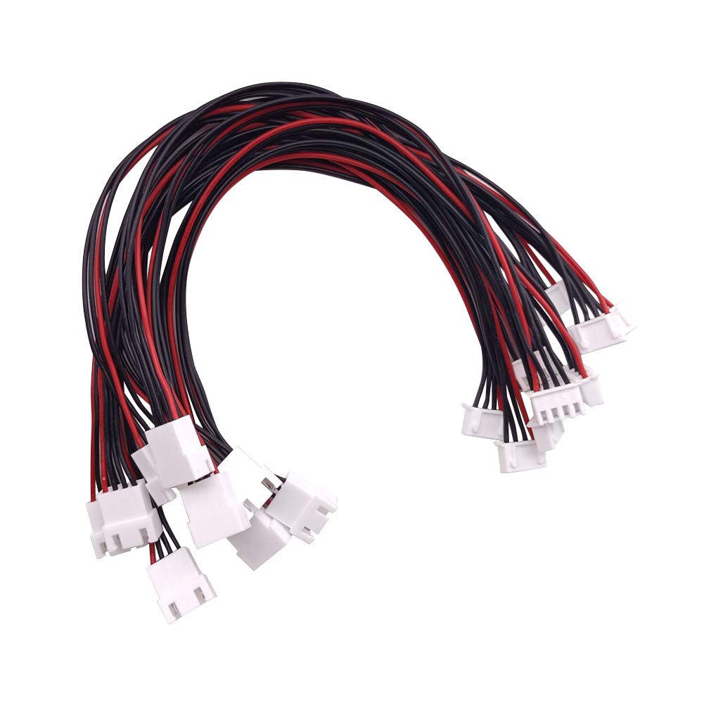 YIXISI 10 PCS JST-XH 3S LiPo Battery Balance Charger Extension Wire Cable, JST Plug Connector 220mm, Balance Charging Extension Wire Cable Lead adapter for RC Drone DIY