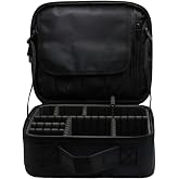 Magiarcana Gold Silver Testing Kit Storage Box,Portable Jewelry Tester Case | Fits acid bottles, test stones, scales; for gold silver coin analysis; travel organizer with slots (black)