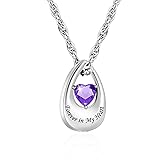 abooxiu Cremation Jewelry for Ashes Teardrop Heart